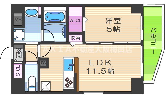 7階の間取り図