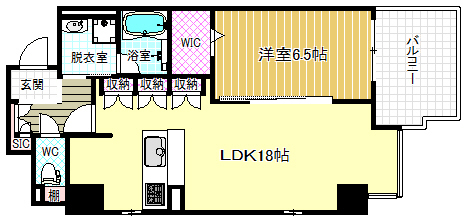 4階の間取り図