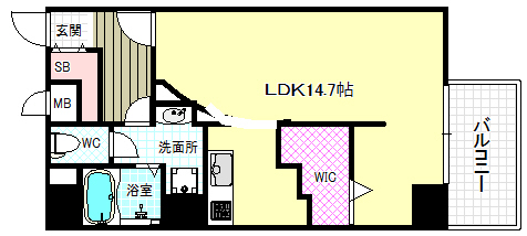 8階の間取り図