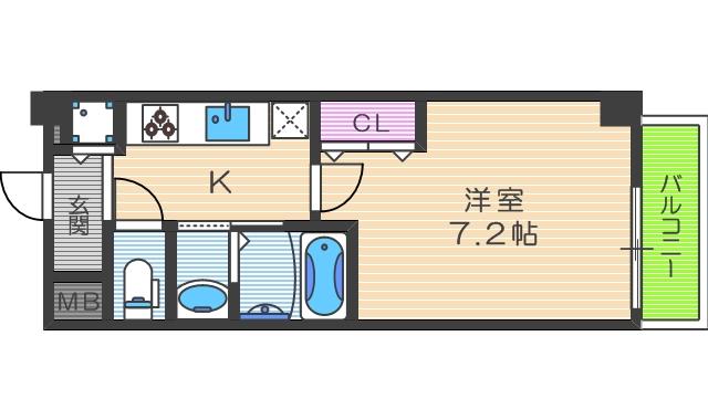 2階の間取り図