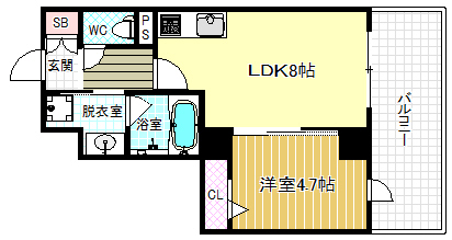 2階の間取り図