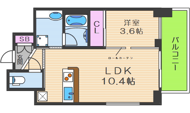 8階の間取り図