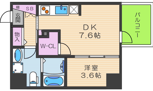 6階の間取り図