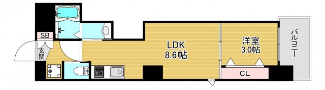 9階の間取り図