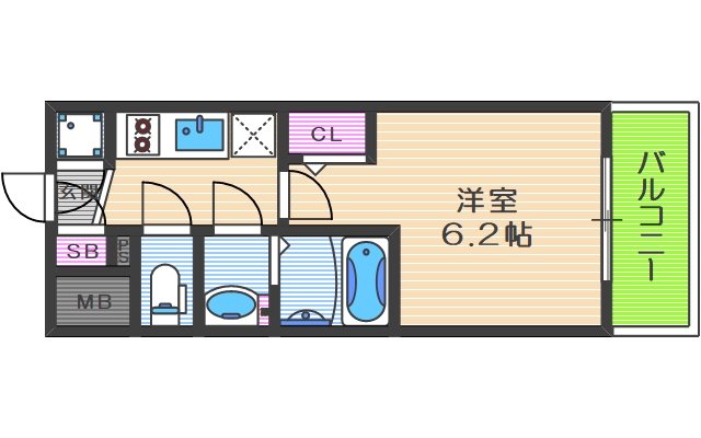 8階の間取り図