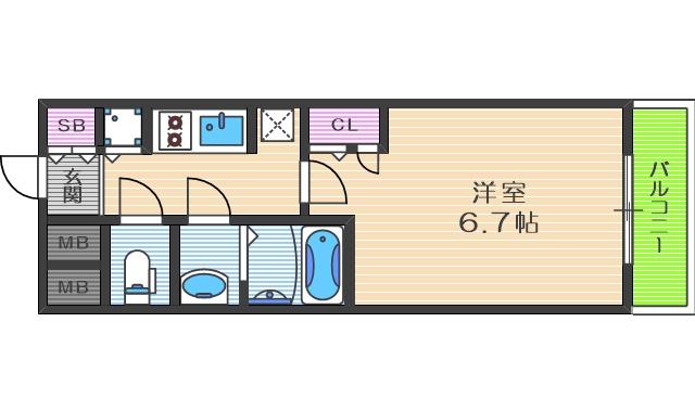 4階の間取り図