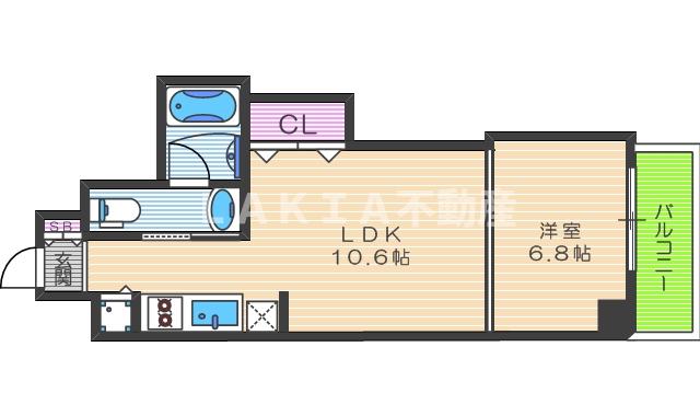 8階の間取り図