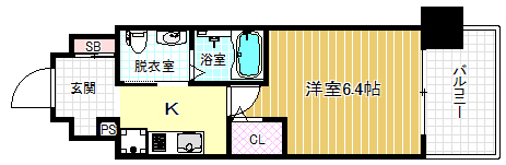 8階の間取り図