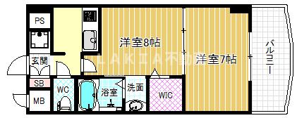 2階の間取り図