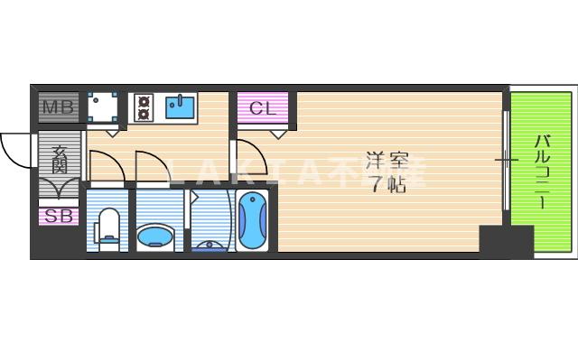4階の間取り図
