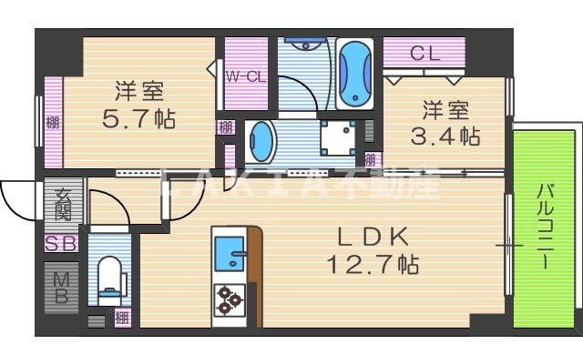 3階の間取り図