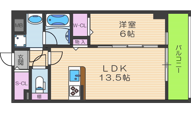 2階の間取り図