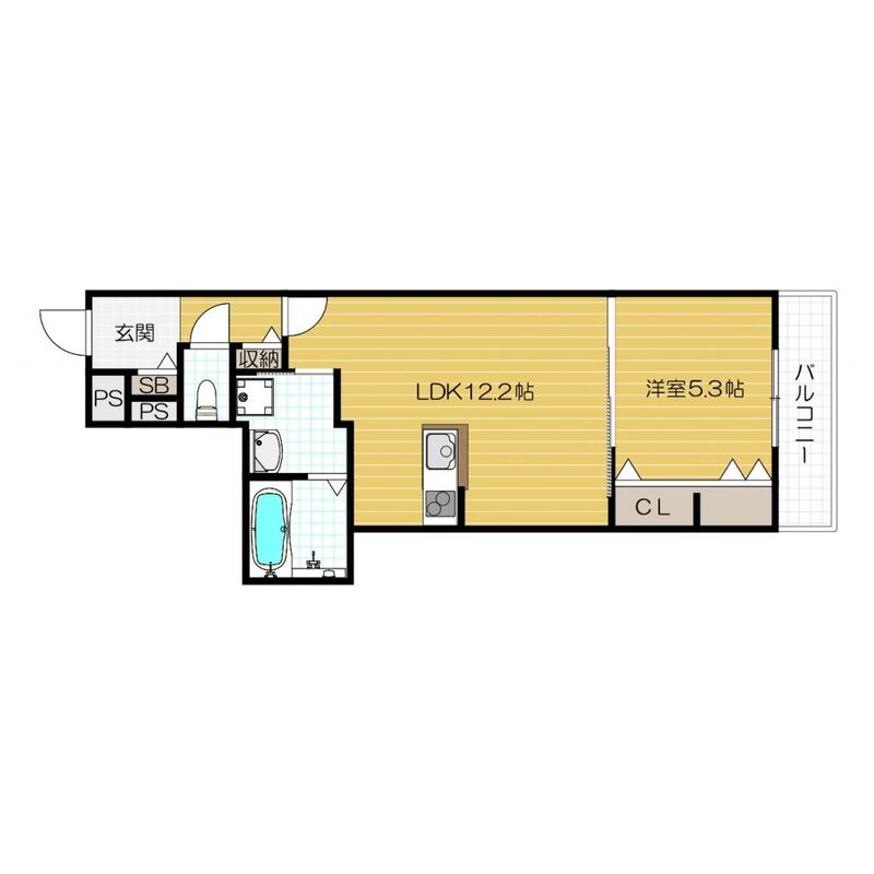 1階の間取り図
