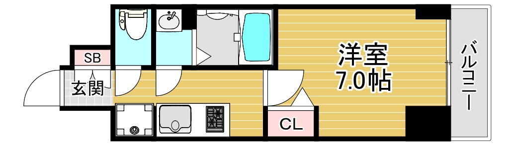 4階の間取り図