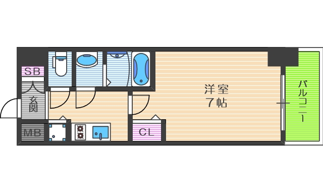 4階の間取り図