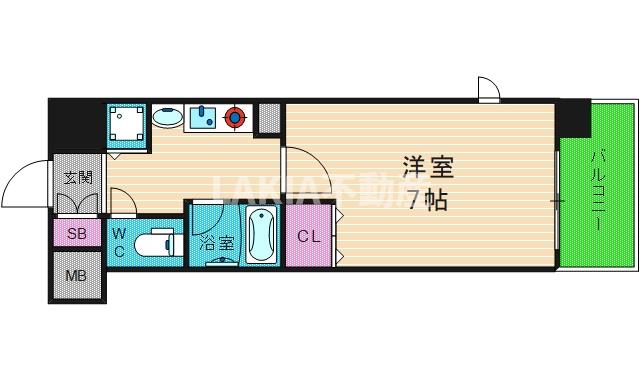 6階の間取り図