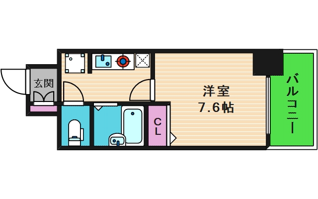 8階の間取り図