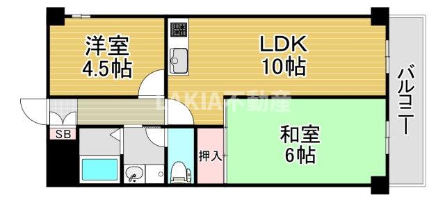 2階の間取り図