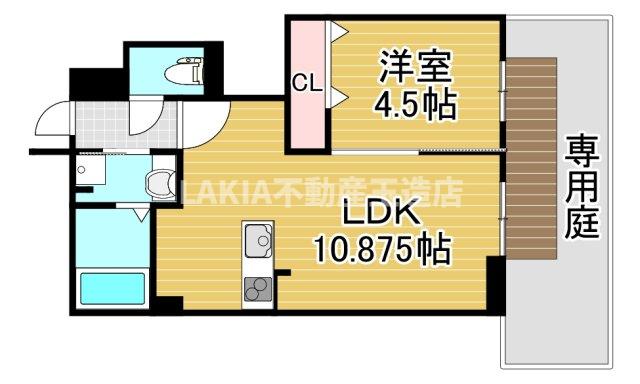 1階の間取り図