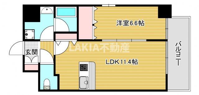 8階の間取り図