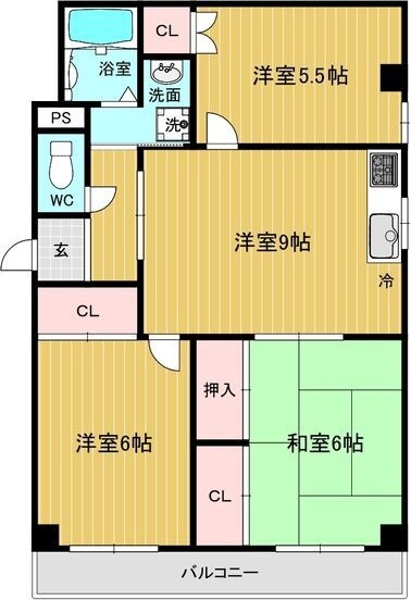6階の間取り図