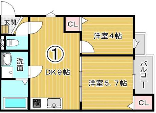 1階の間取り図