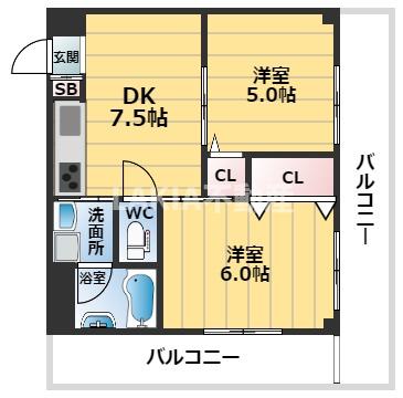 3階の間取り図