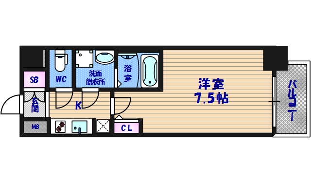 6階の間取り図