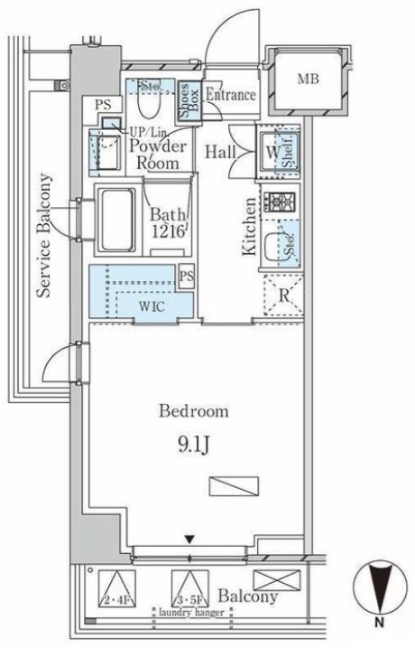 4階の間取り図