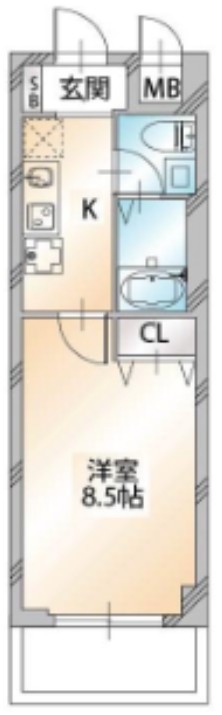 4階の間取り図