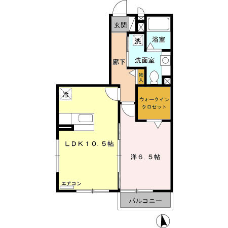 1階の間取り図