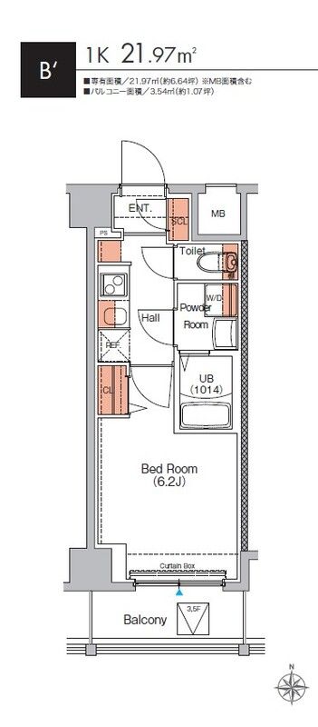 2階の間取り図