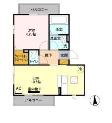1階の間取り図