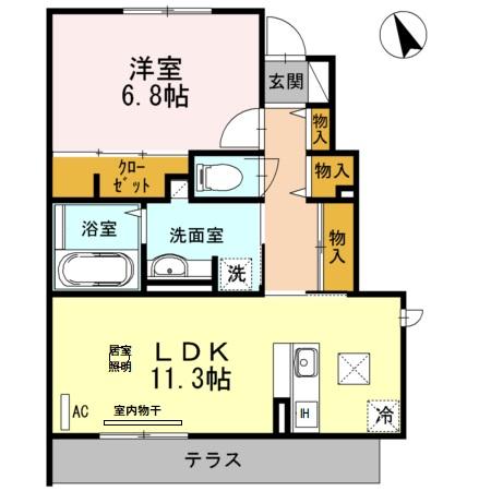 1階の間取り図