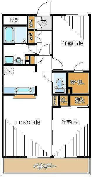 4階の間取り図