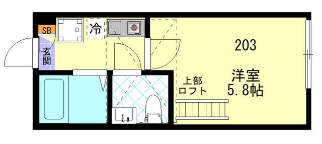 2階の間取り図