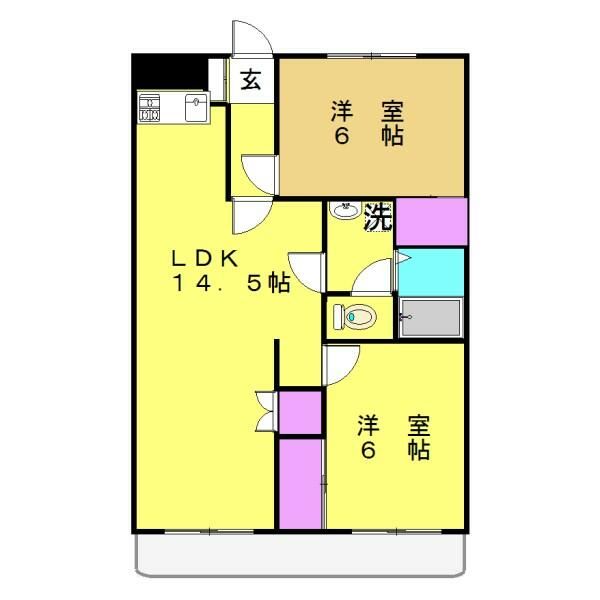 2階の間取り図