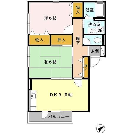 2階の間取り図