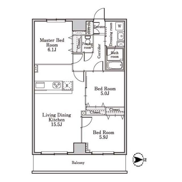 5階の間取り図