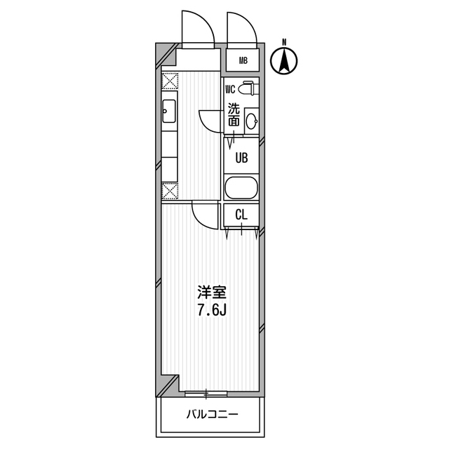 2階の間取り図