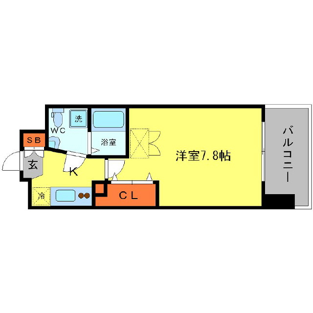 8階の間取り図