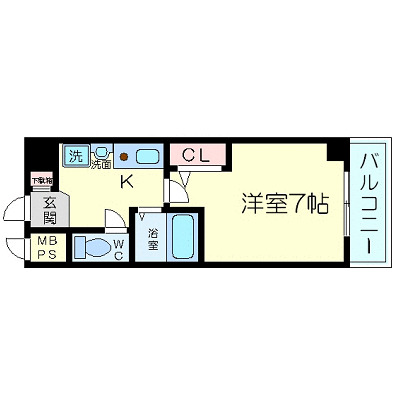 4階の間取り図