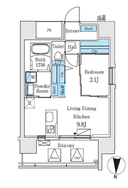7階の間取り図