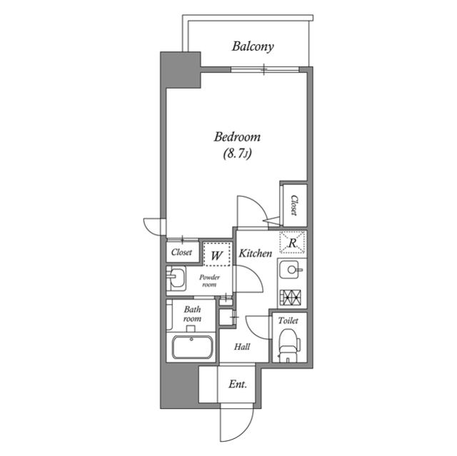 8階の間取り図
