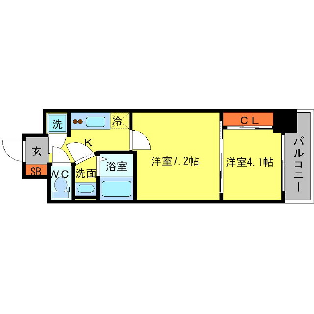 4階の間取り図