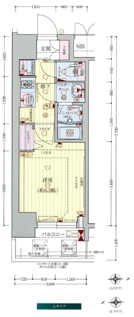 2階の間取り図