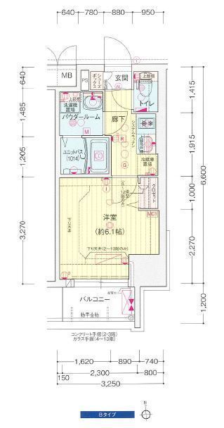 4階の間取り図