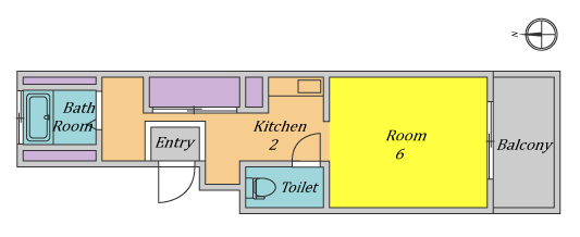 2階の間取り図