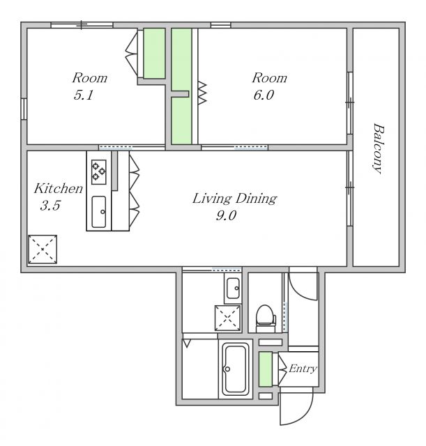 3階の間取り図