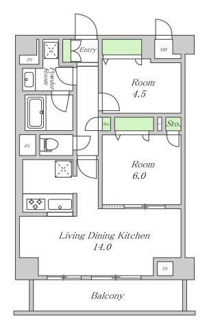 3階の間取り図